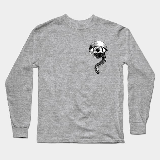 Mechanical Eye (Black) Long Sleeve T-Shirt by MrsDrPants